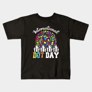 International Dot Day Happy Dot Day 2023 Colorful Dot Hand Kids T-Shirt